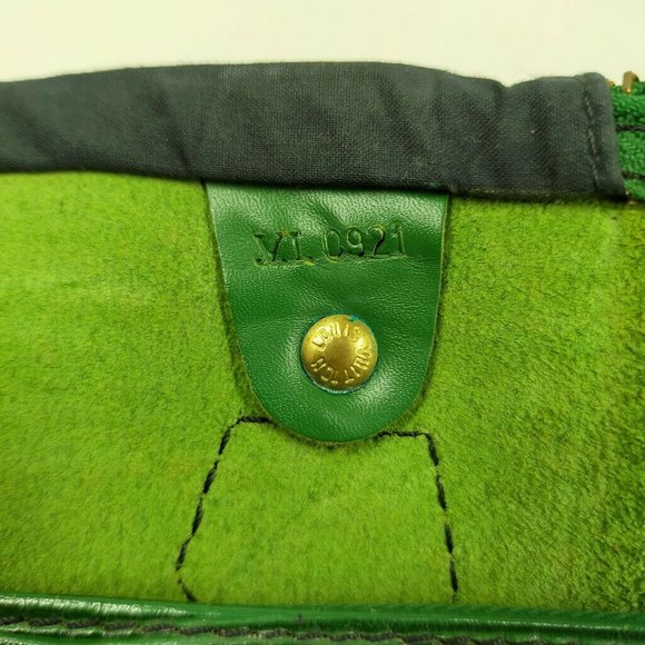 Authentic Louis Vuitton Satchel Bag Speedy 35 Green Epi Used LV Handbag Vintage - Picture 3 of 13